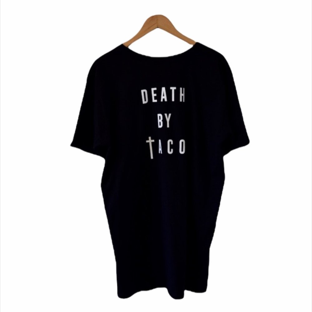 NWOT "Death by Taco" Graphic Tee